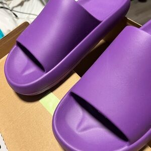 Vibrant Purple Women's Slide Sandals